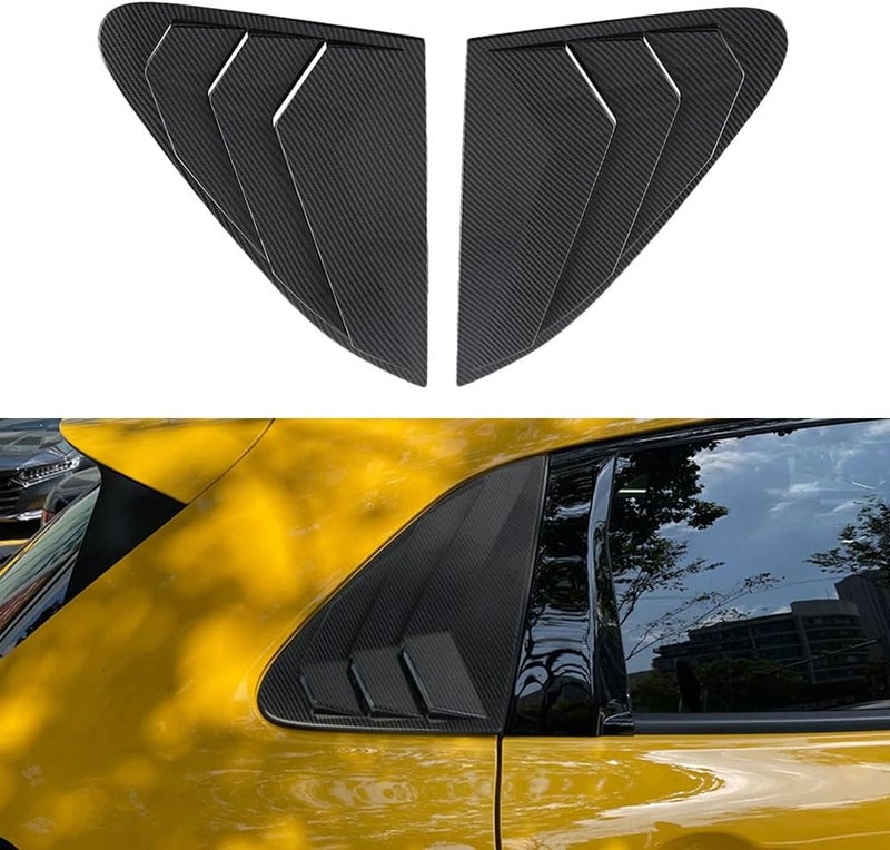 BOYOUS 2PCS ABS Material Compatible For Honda 2023 2024 2025 HR-V HRV Car Auto Exterior Sport Style Side Air Vent Scoop Cover Accessories Rear Side Window Louvers (Carbon Fiber) - Image 1